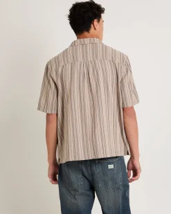 Box Resort Shirt Hessian Stripe
