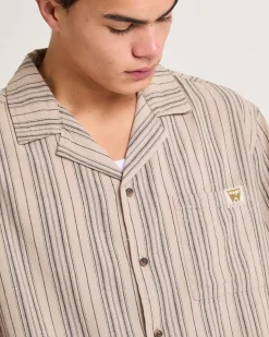 Box Resort Shirt Hessian Stripe