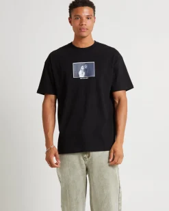 Brat Short Sleeve T-Shirt Washed Black