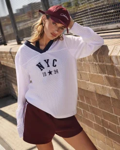 Brianna Mesh Sports Long Sleeve T-Shirt