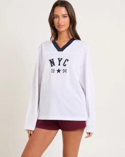 Brianna Mesh Sports Long Sleeve T-Shirt