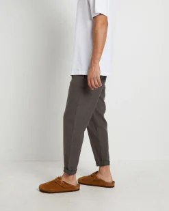 Brody Linen Pants in Muted Olive