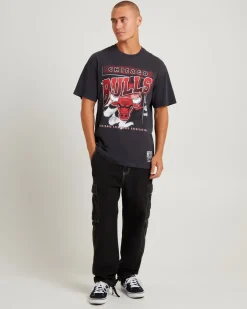 Brush Off 2.0 Bulls Short Sleeve T-Shirt Faded Black