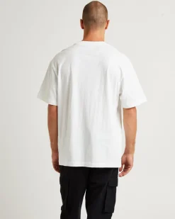 Brush Off 2.0 Hornets Short Sleeve T-Shirt Vintage White