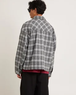Brushed Check Zip Jacket