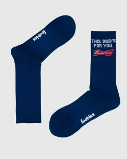 Budweiser Slogan Sneaker Socks 2 Pack