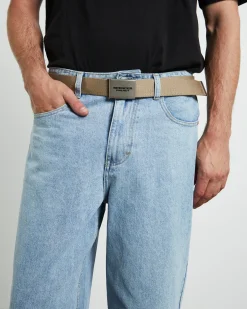 Burnside Canvas Belt Ecru