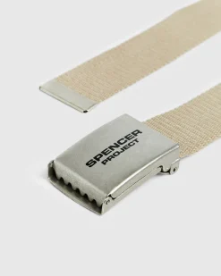 Burnside Canvas Belt Ecru