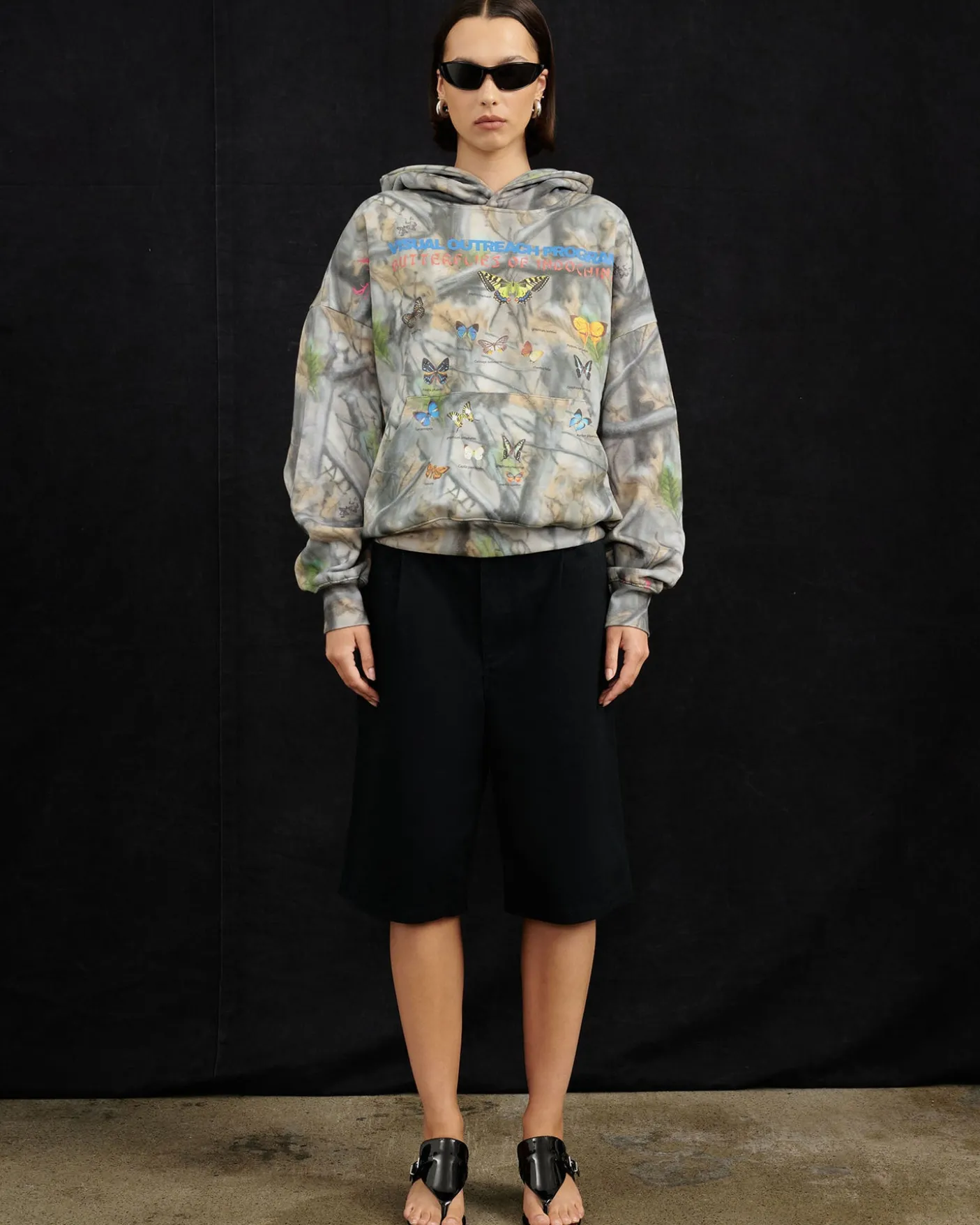 Butterflies Of Indochina Camo Hoodie