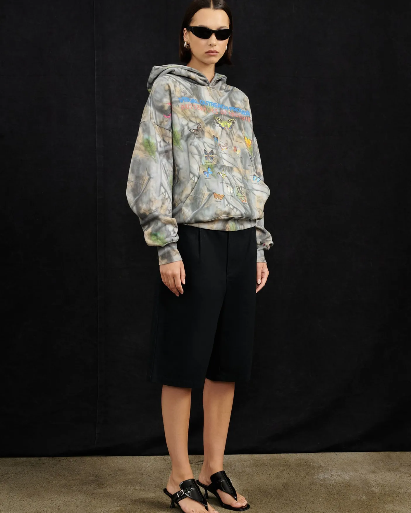 Butterflies Of Indochina Camo Hoodie