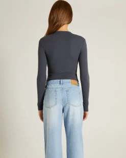Button Front Long Sleeve Bodysuit