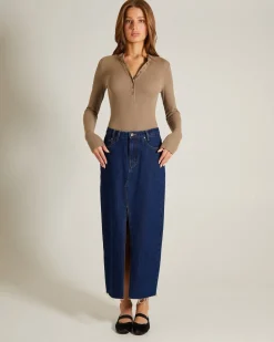 Button Front Long Sleeve Bodysuit
