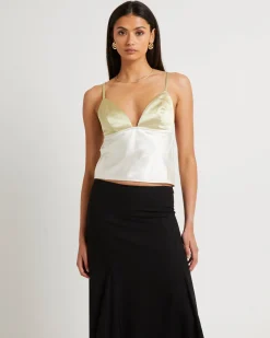 Camille Contrast Slip Top