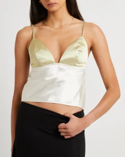 Camille Contrast Slip Top