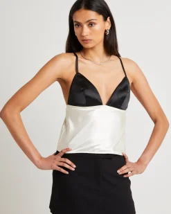 Camille Contrast Slip Top