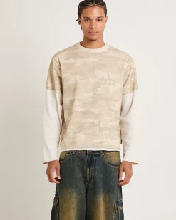 Camo Double Sleeves T-Shirt