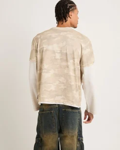 Camo Double Sleeves T-Shirt