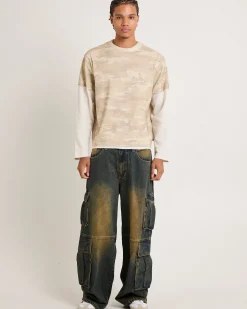 Camo Double Sleeves T-Shirt