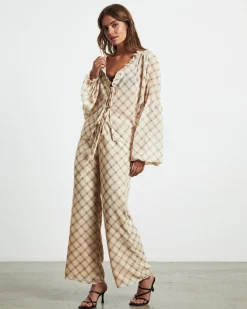 Candice Pants in Check Print