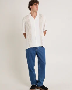 Capri Embroidered Short Sleeve Resort Shirt