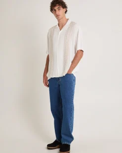 Capri Embroidered Short Sleeve Resort Shirt