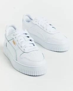 Carina Street Puma Sneakers in White/Gold