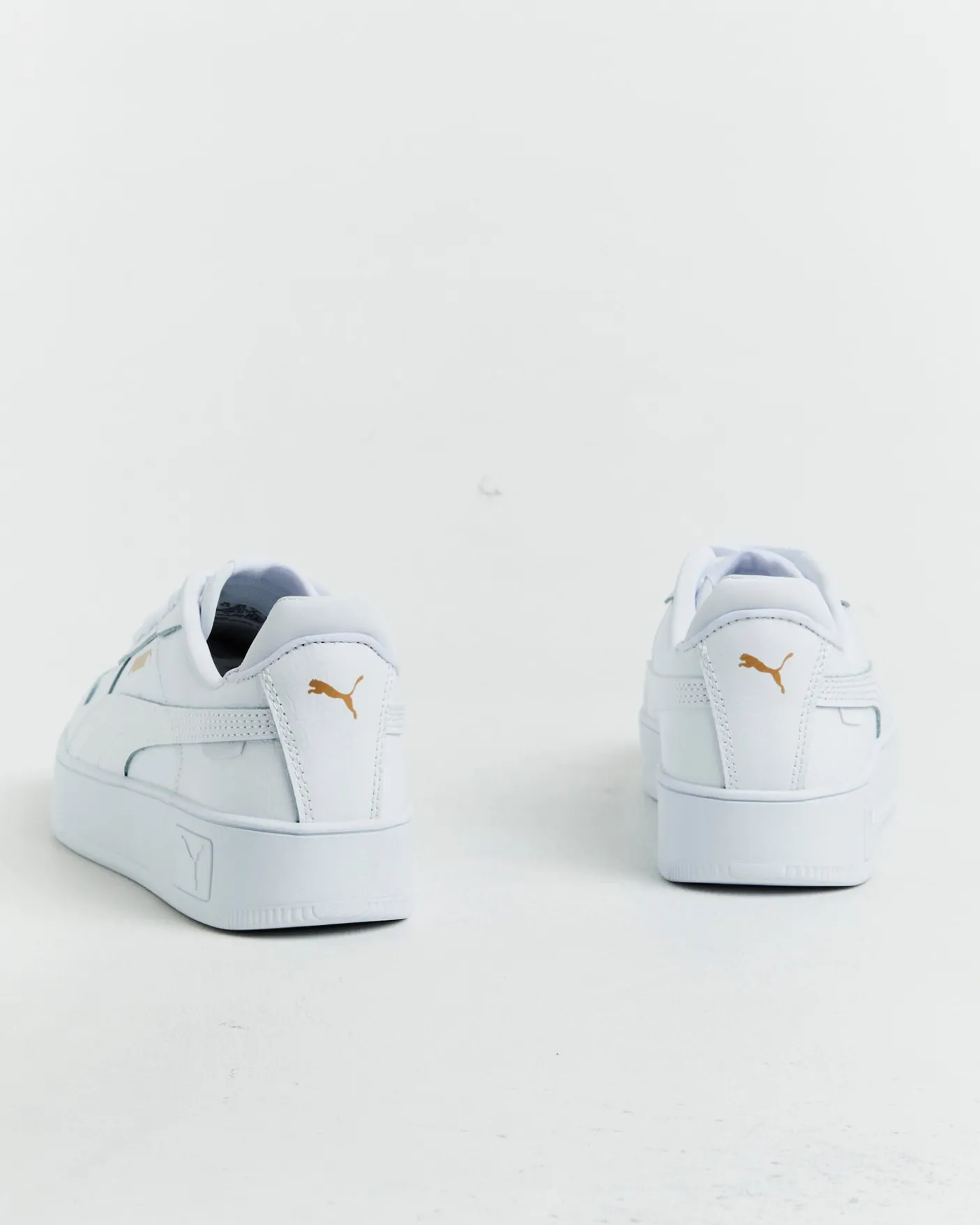 Carina Street Puma Sneakers in White/Gold