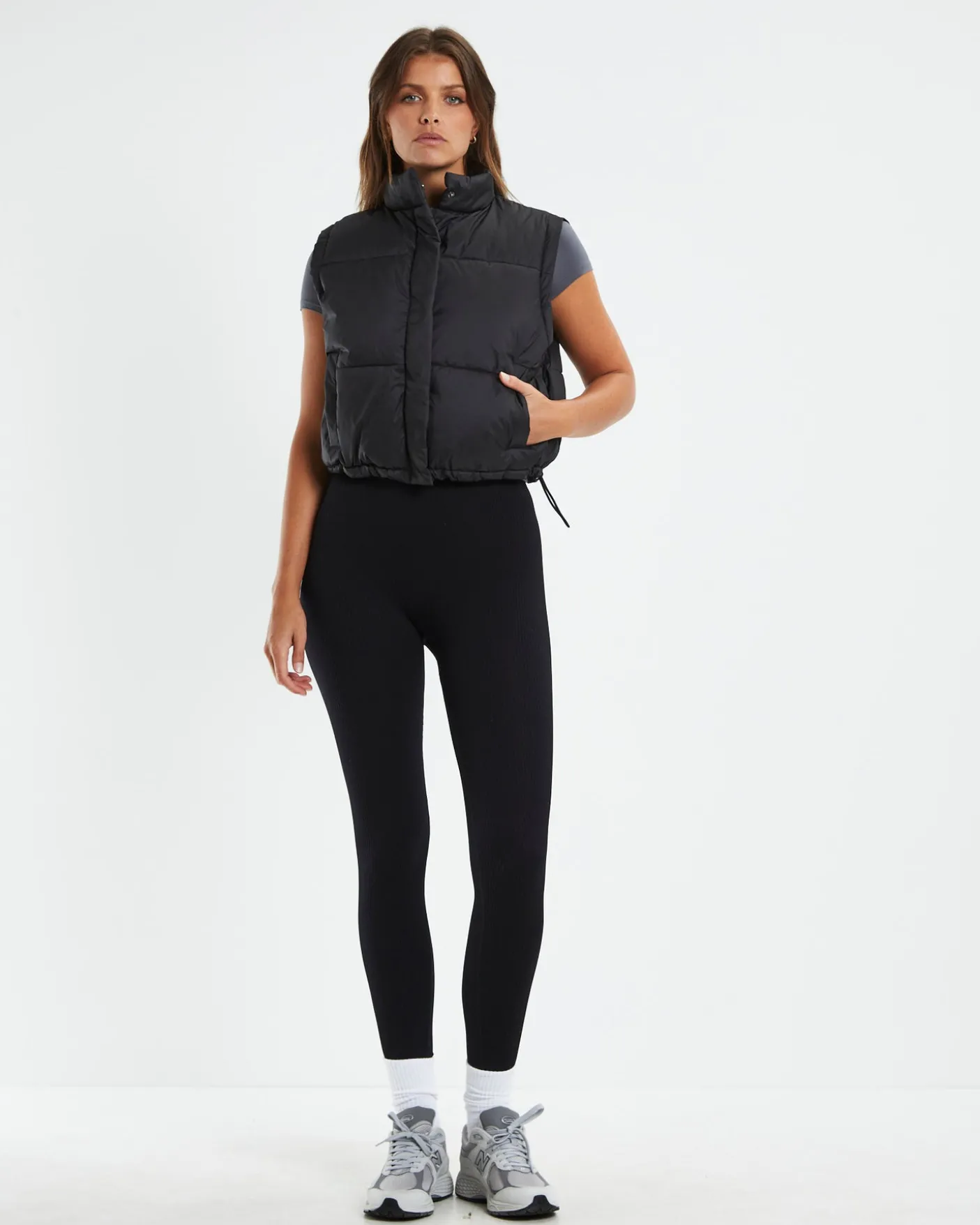 Casey Cropped Puffer Vest