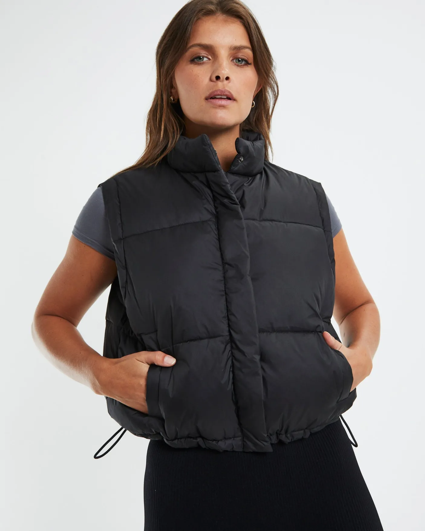 Casey Cropped Puffer Vest