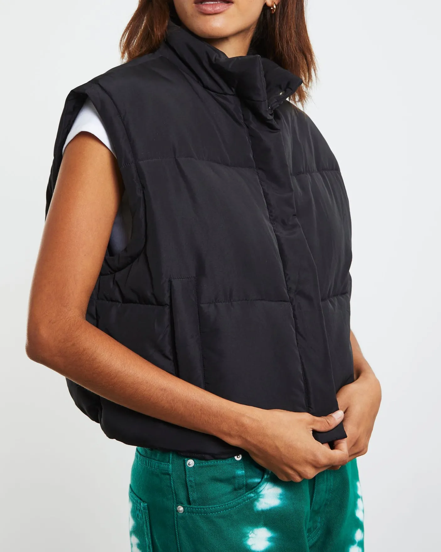 Casey Cropped Puffer Vest