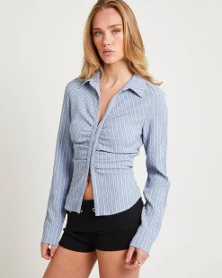 Cassia Long Sleeve Gather Shirt