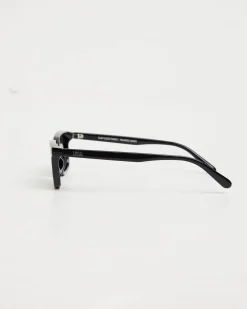 CBM Polished Sunglasses in Black/Dark Grey