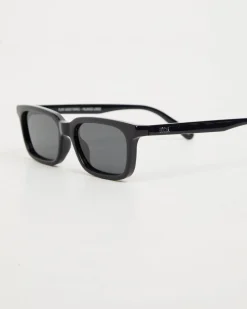 CBM Polished Sunglasses in Black/Dark Grey