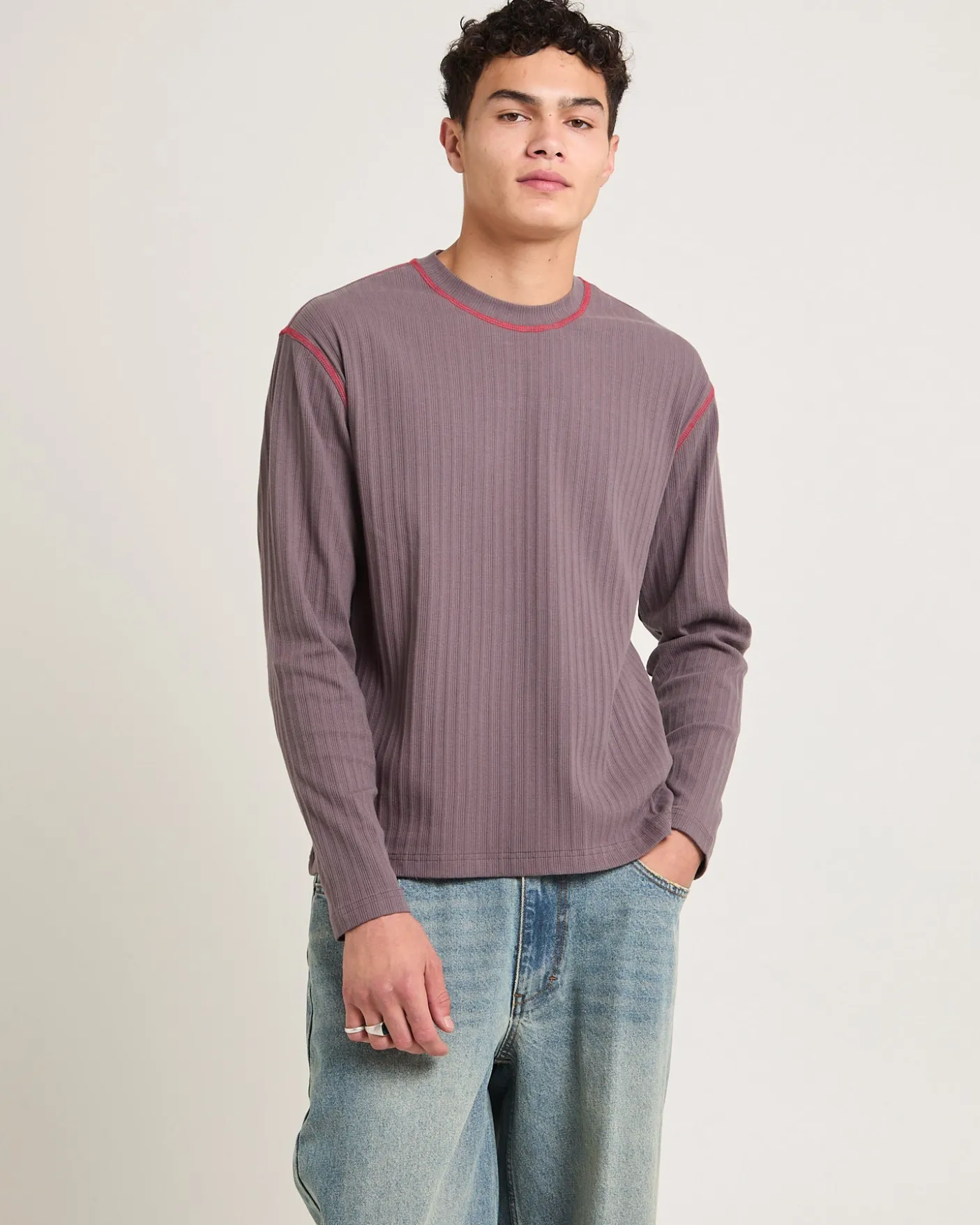 CCTV Rib Long Sleeve Shirt
