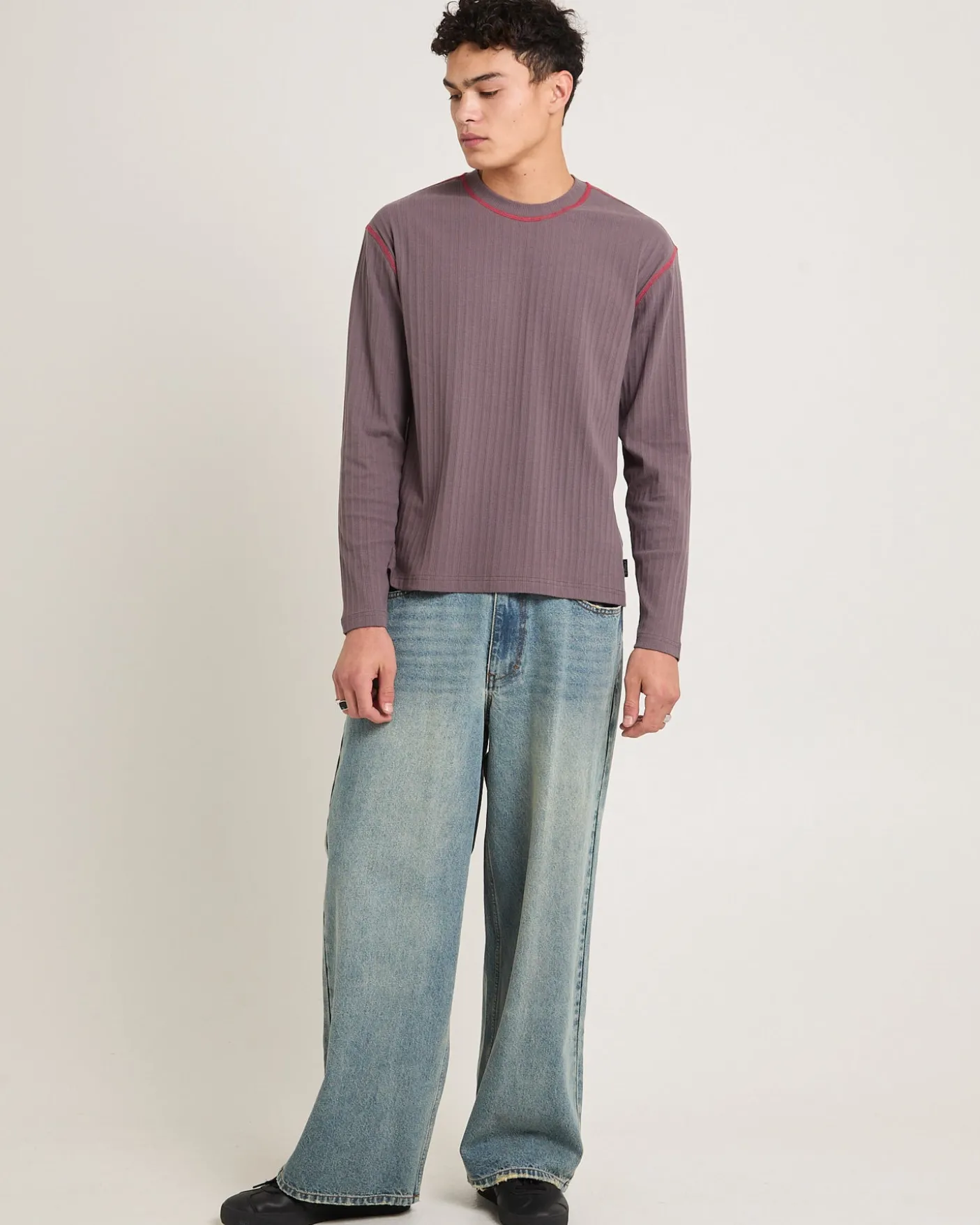 CCTV Rib Long Sleeve Shirt