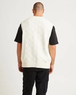 Check Knit Vest