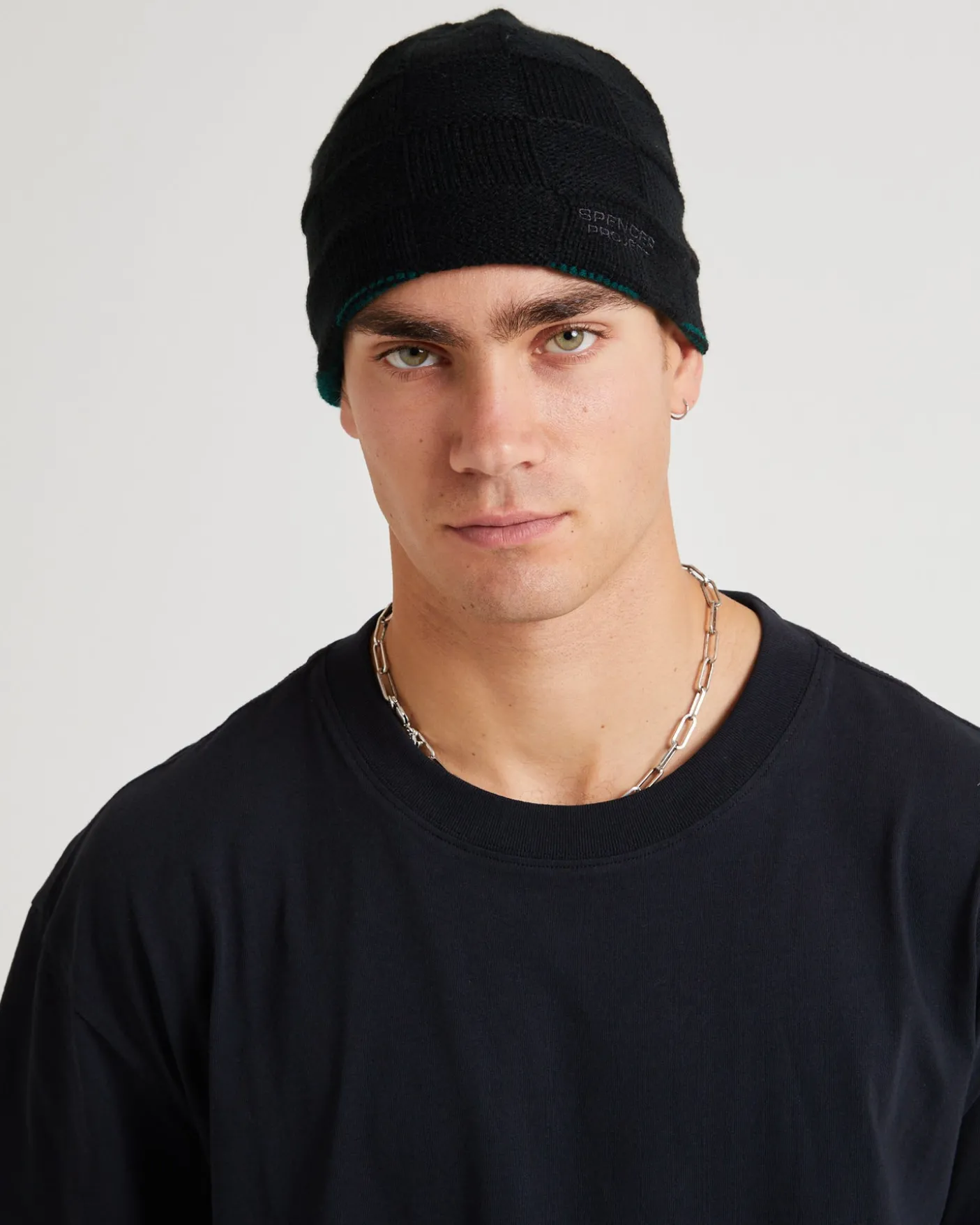 Check Reversible Beanie