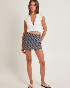 Checka Mini Skirt