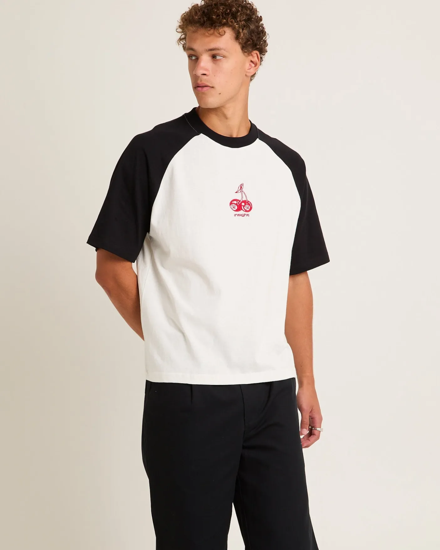 Cherries Raglan Cropped T-Shirt