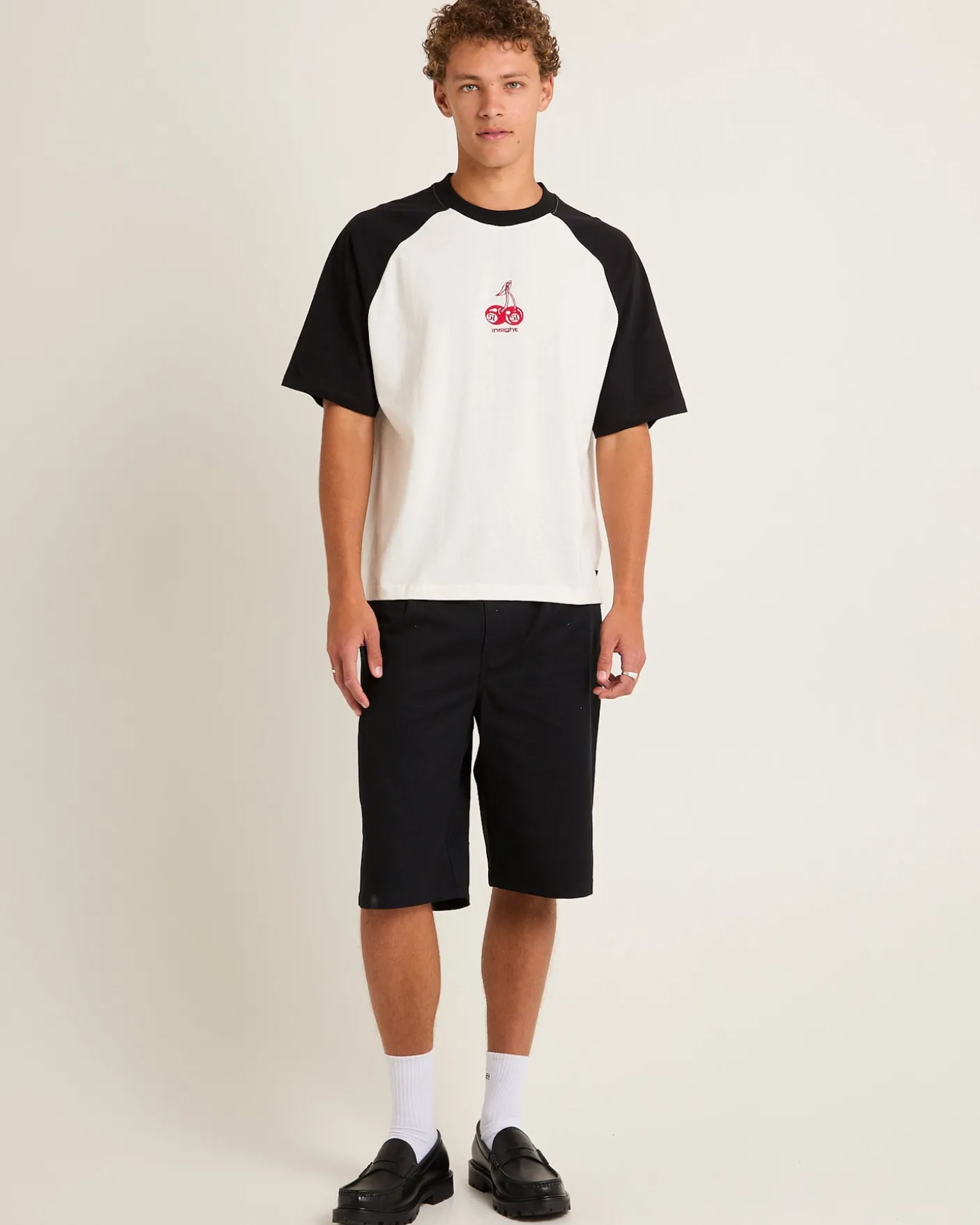 Cherries Raglan Cropped T-Shirt