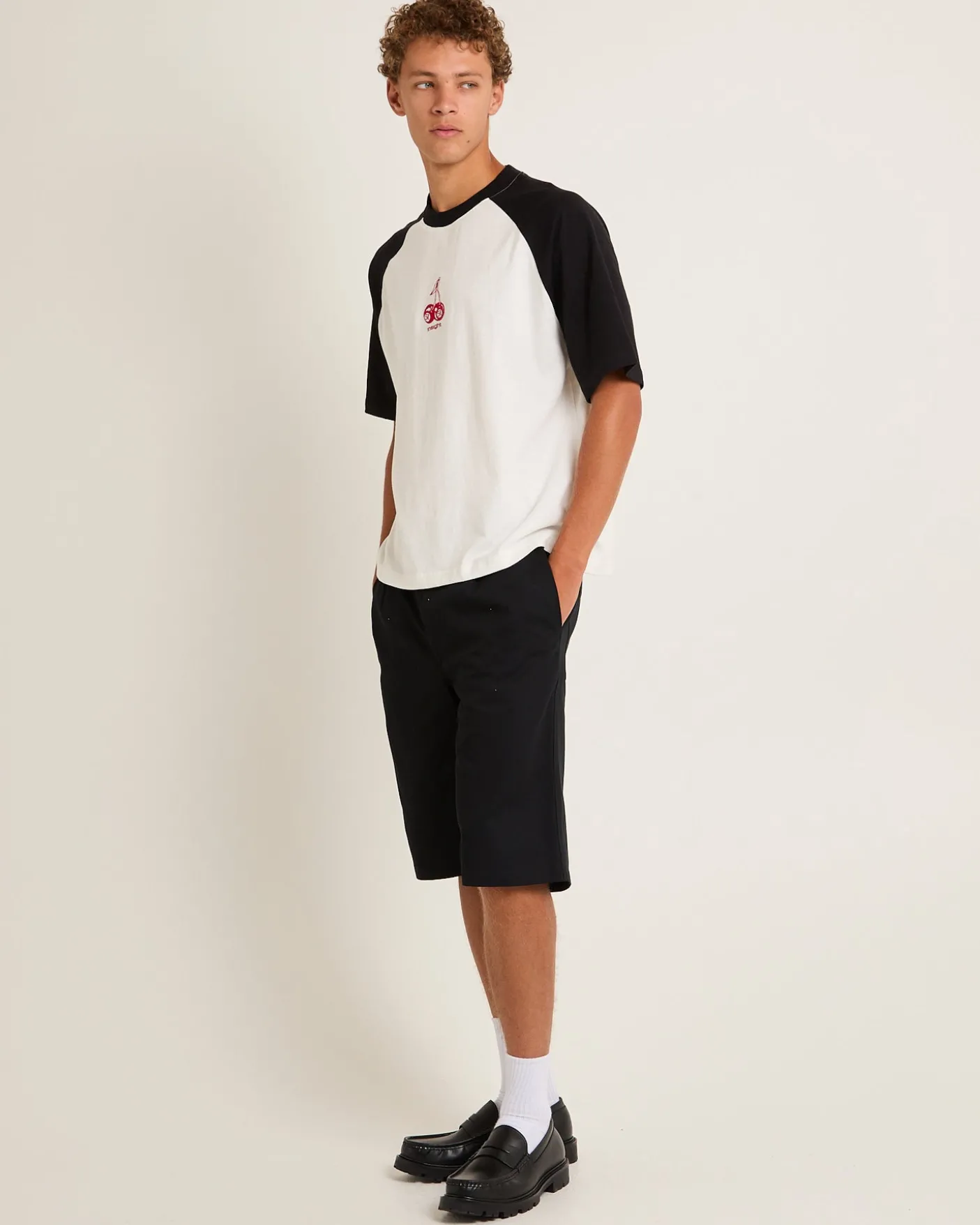 Cherries Raglan Cropped T-Shirt