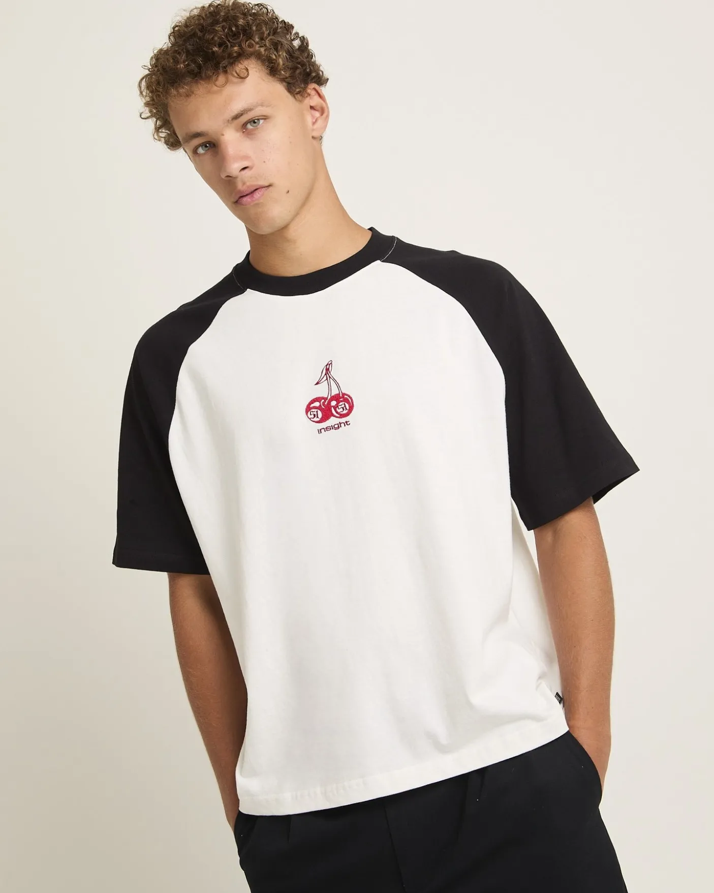 Cherries Raglan Cropped T-Shirt