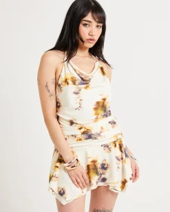 Chloe Halter Cowl Neck Dress