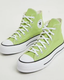 Chuck Taylor All Star Hi Top Lift Vitality Sneakers in Green
