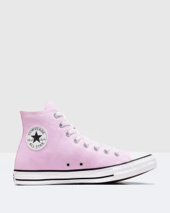Chuck Taylor All Star Washed Canvas Hi-Top Shoes Stardust Lilac