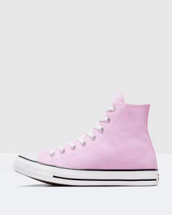Chuck Taylor All Star Washed Canvas Hi-Top Shoes Stardust Lilac