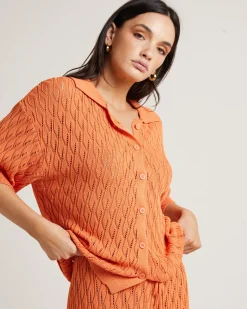 Claire Top in Orange