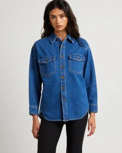 Classic Denim Shacket Ashley