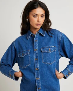 Classic Denim Shacket Ashley