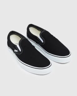 Classic Slip On Sneakers Black/White